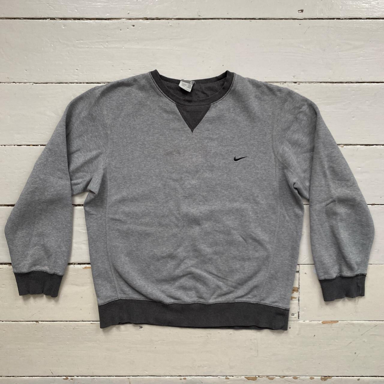 Nike Swoosh Grey Jumper (Large)