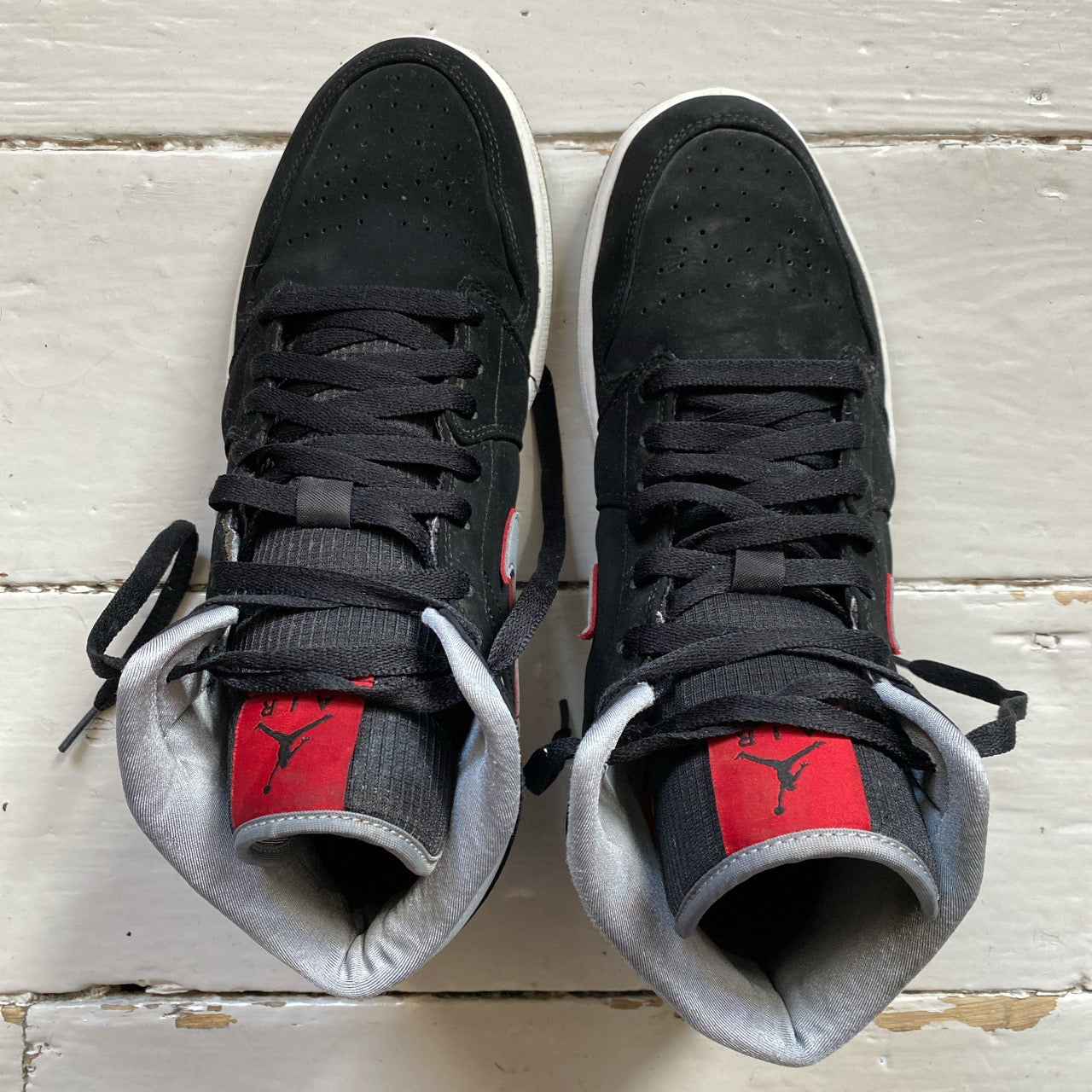 Nike Jordan 1 Mid Black Particle Grey (UK 9)