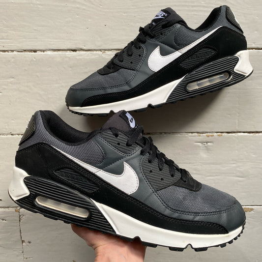 Nike Air Max 90 Black Grey White (UK 12)