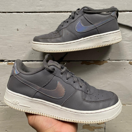 Nike Air Force 1 Grey and White (UK 5.5)