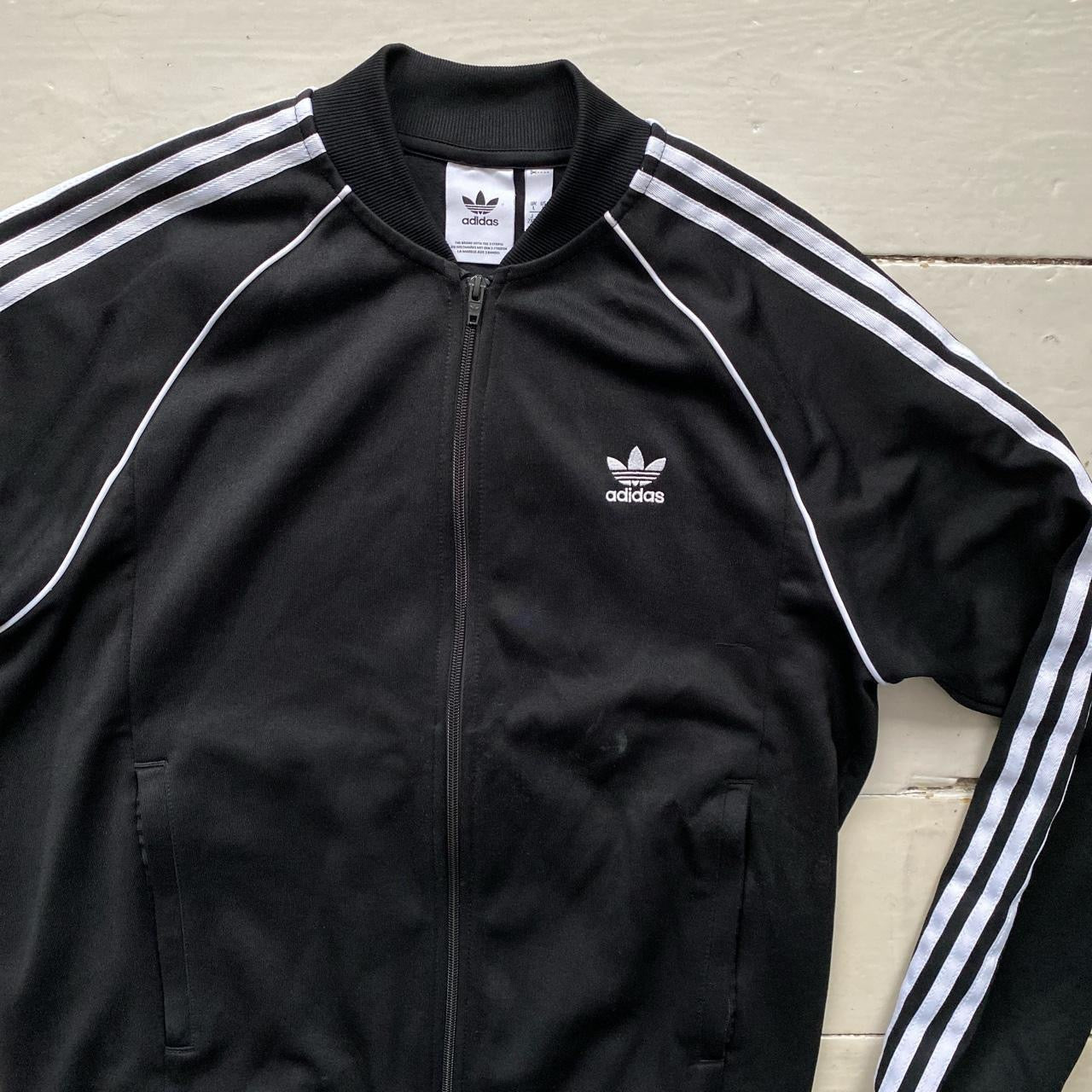 Adidas SST Black Tracksuit Jacket (Large)