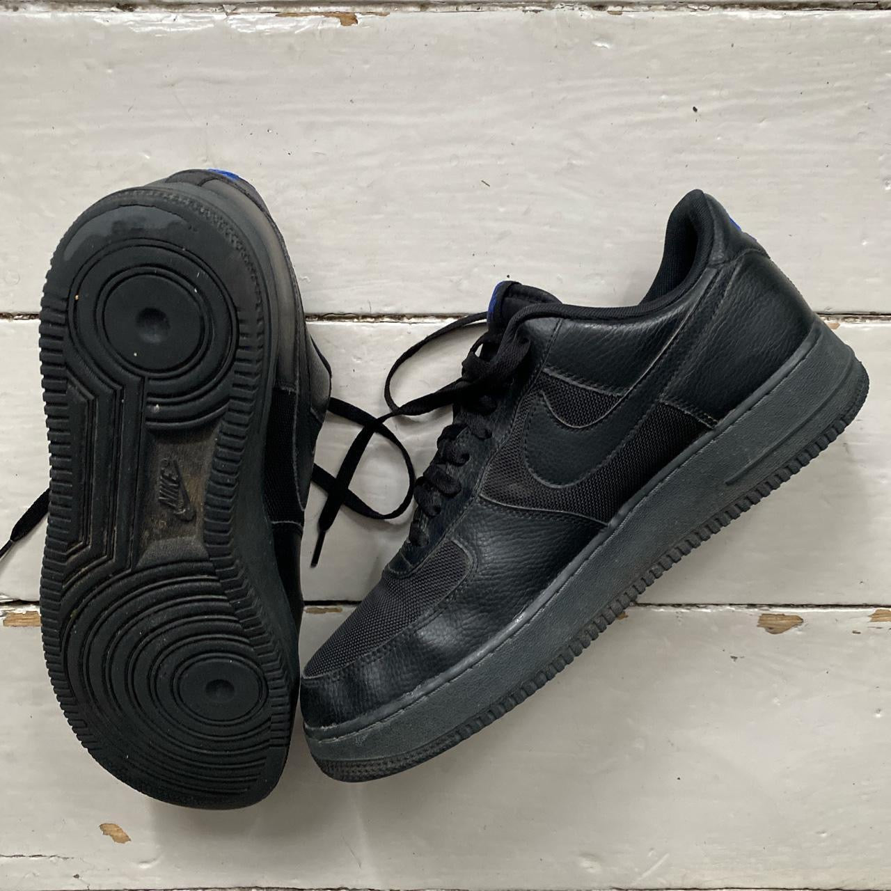 Nike Air Force 1 Black and Blue (UK 11)