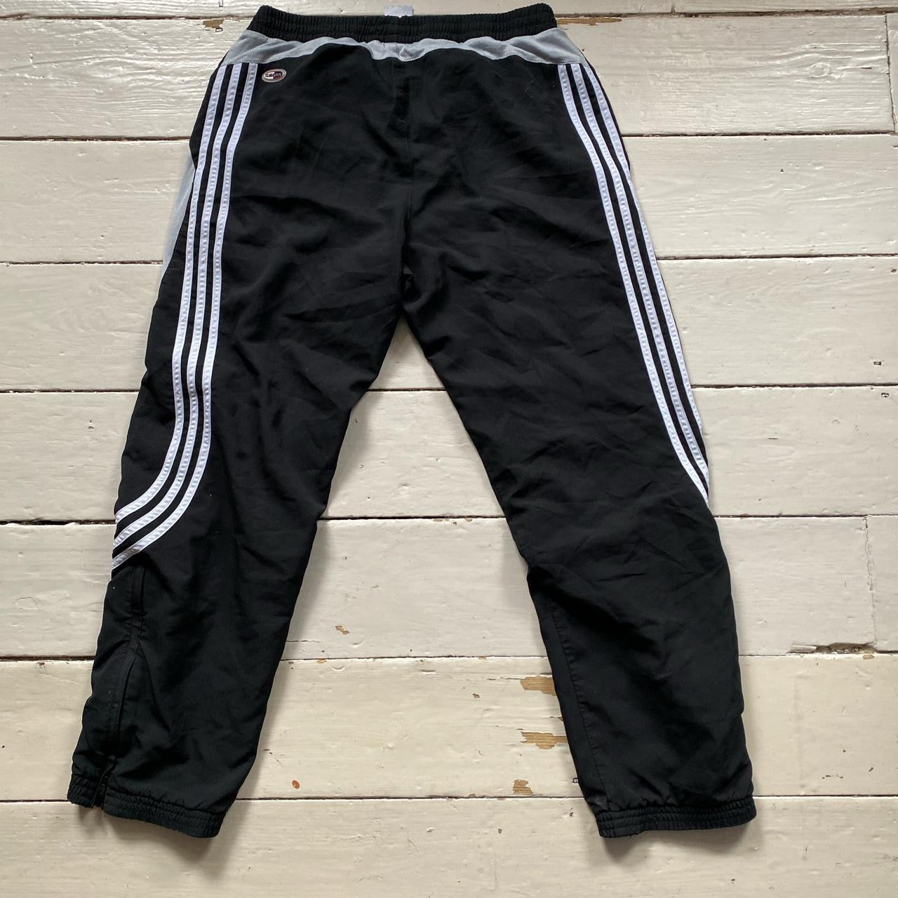 Adidas Black and White Shell Bottoms (32/30)