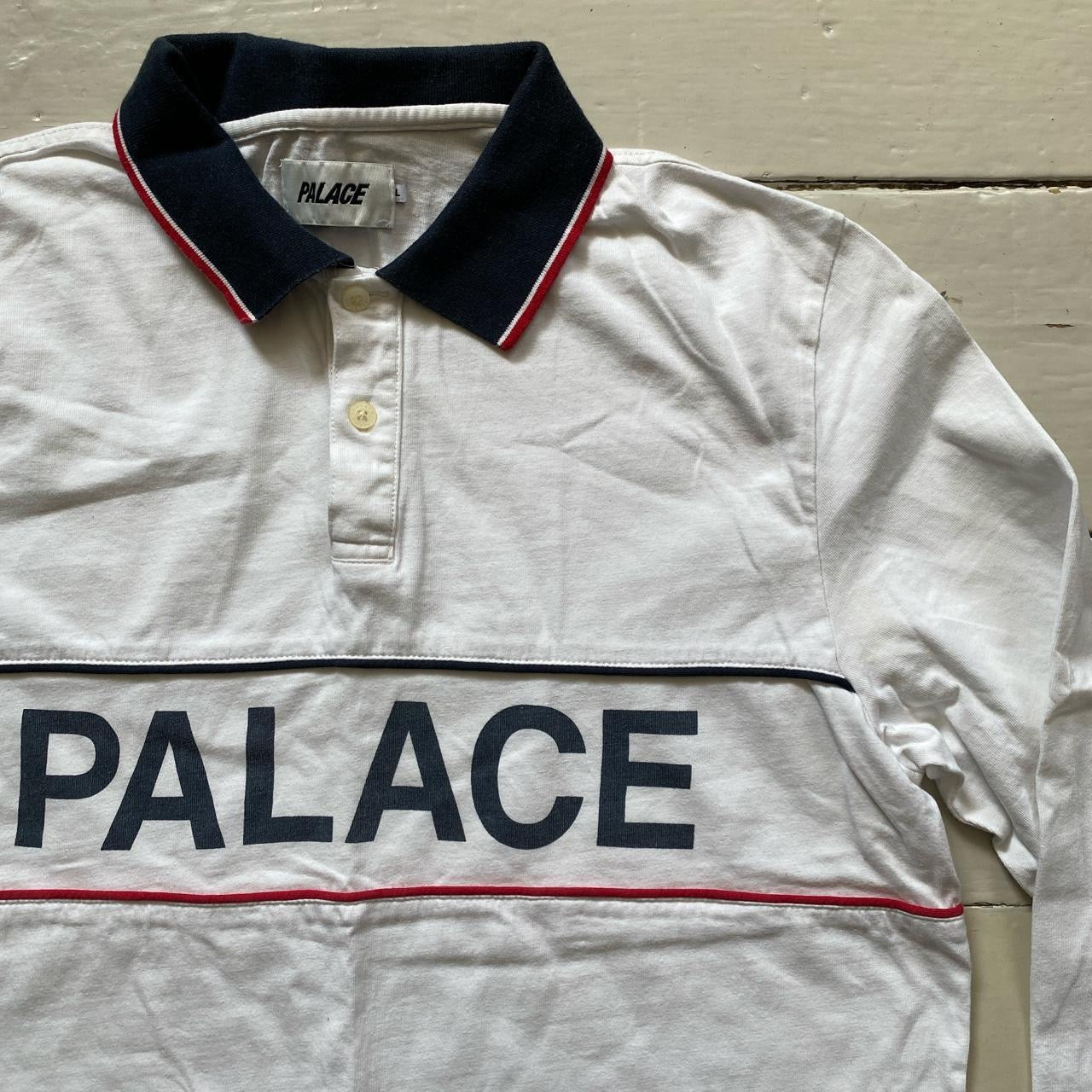 Palace White Polo Shirt (Large)