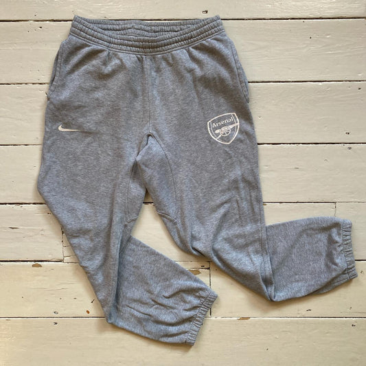 Nike Arsenal White Swoosh Joggers (Small)