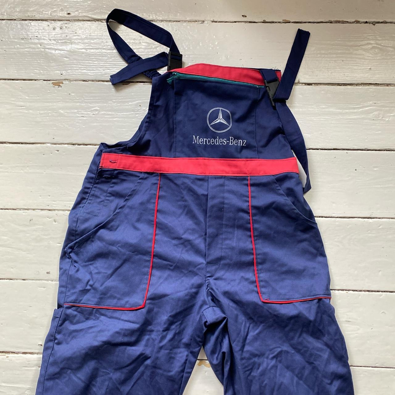 Mercedes Vintage Dungaree Jumpsuit (Large)