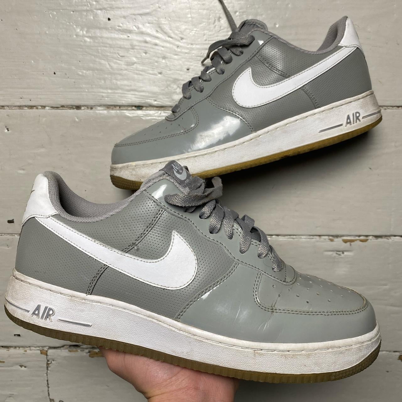 Nike Air Force 1 Patent Grey (UK 9.5)