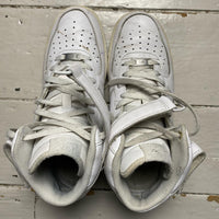 Nike Air Force 1 Mid White (UK 8.5)