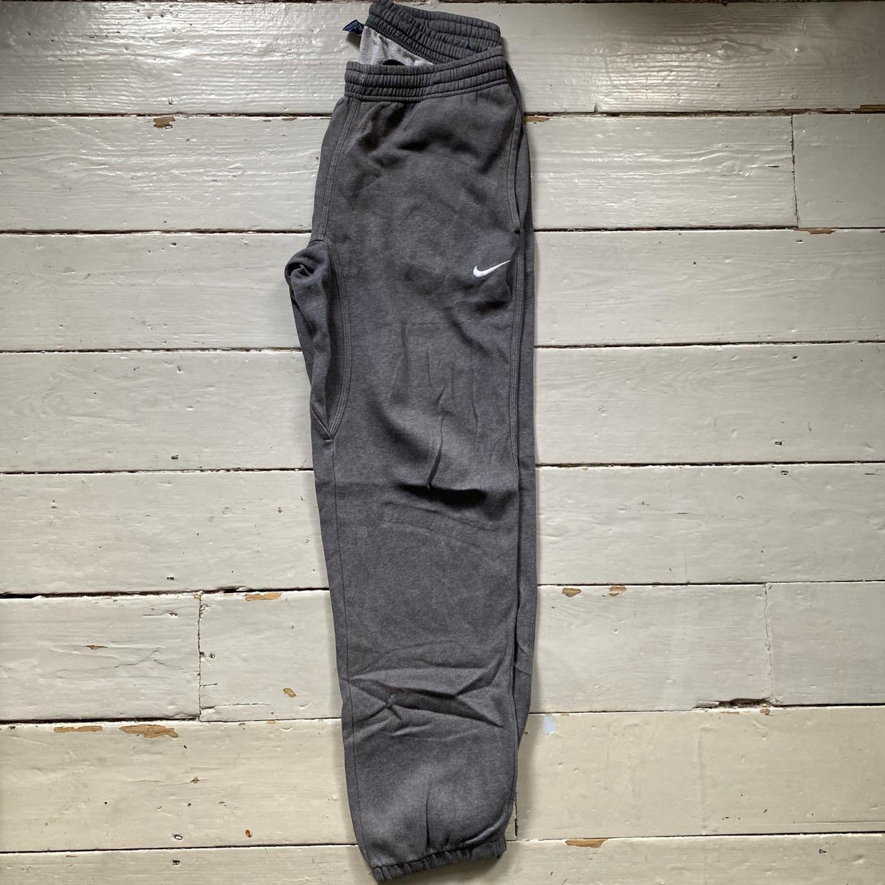 Nike Swoosh Grey Joggers (Medium)