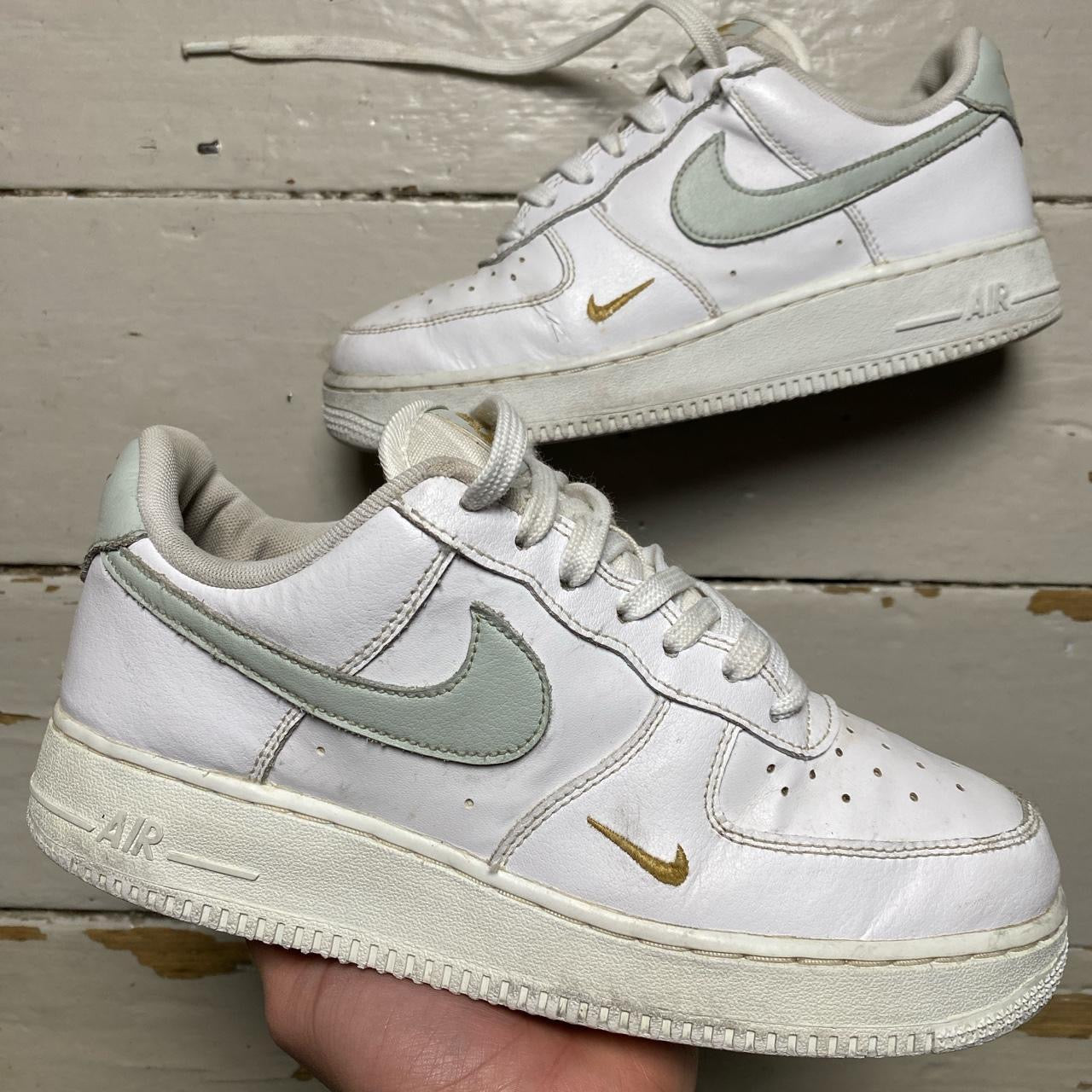 Nike Air Force 1 White and Grey (UK 5.5)