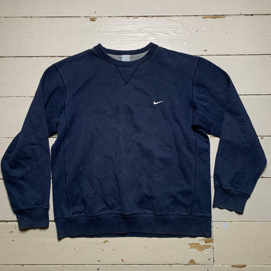 Nike Vintage Swoosh Navy Jumper (XL)