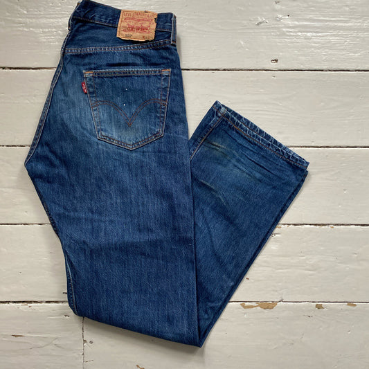 Levis 501 Navy Jeans (34/32)