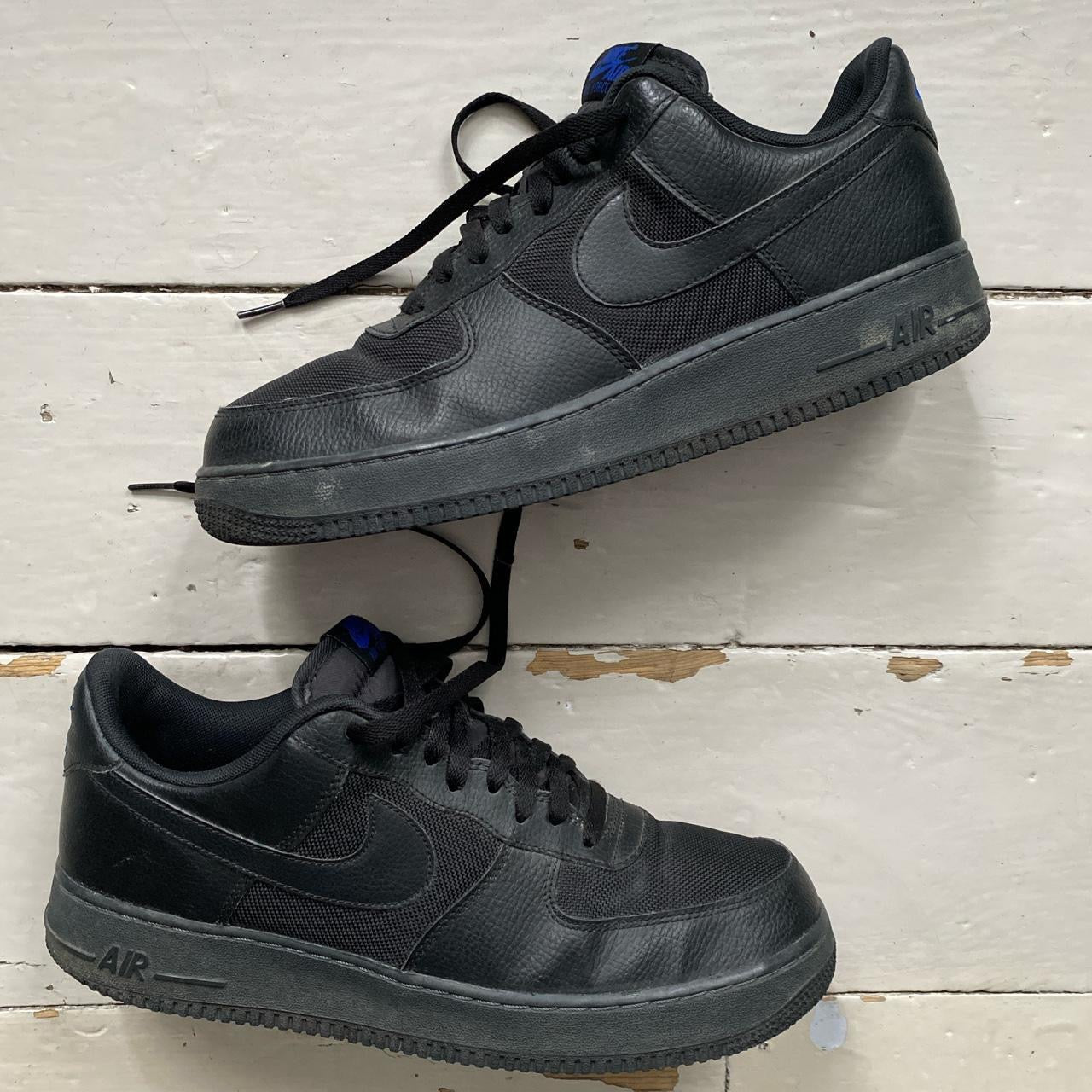 Nike Air Force 1 Black and Blue (UK 11)