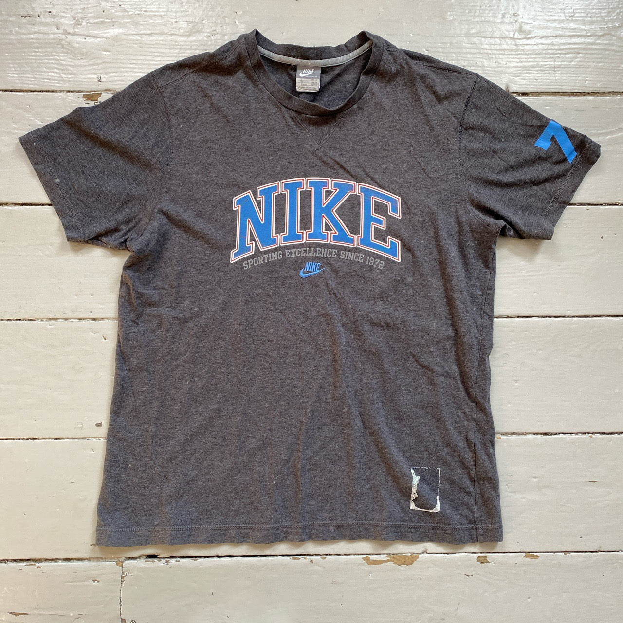 Nike Spellout Vintage T Shirt (Large)