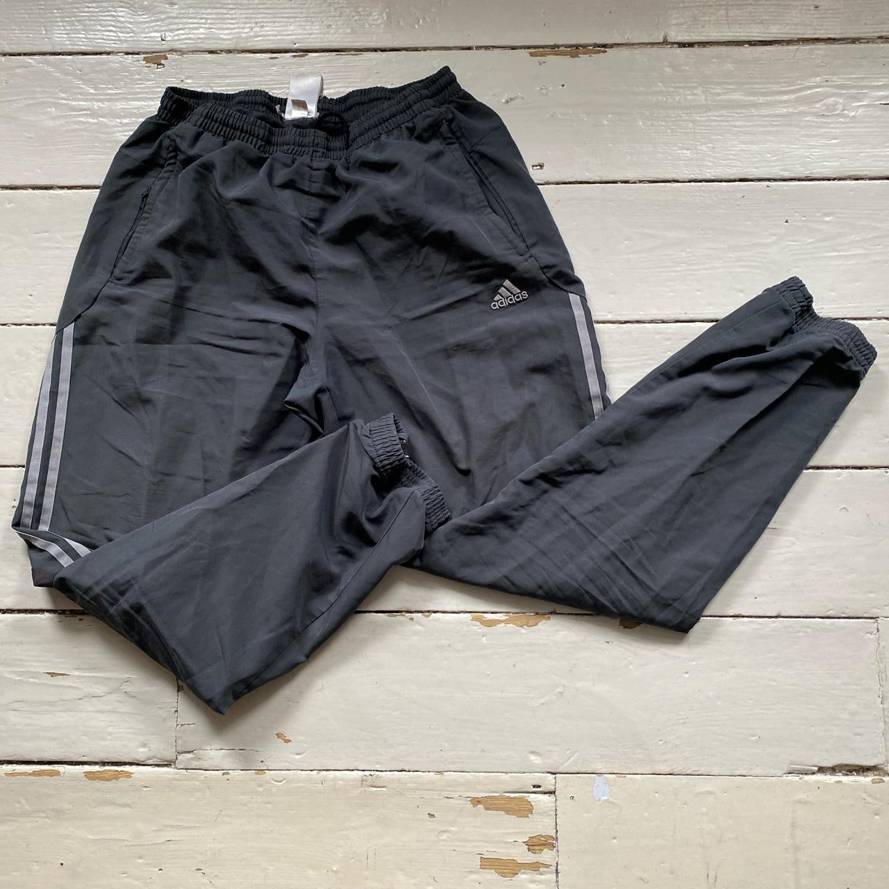 Adidas Grey Shell Bottoms (Large)