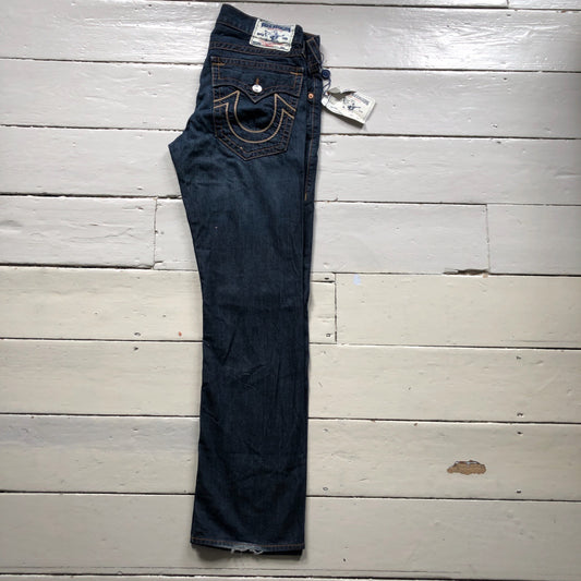 True Religion Straight Jeans Brown Stitch (33/34)