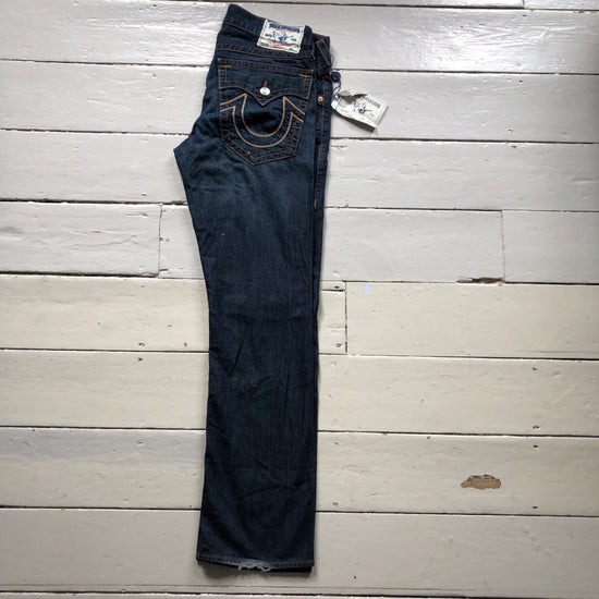 True Religion Straight Jeans Brown Stitch (33/34)