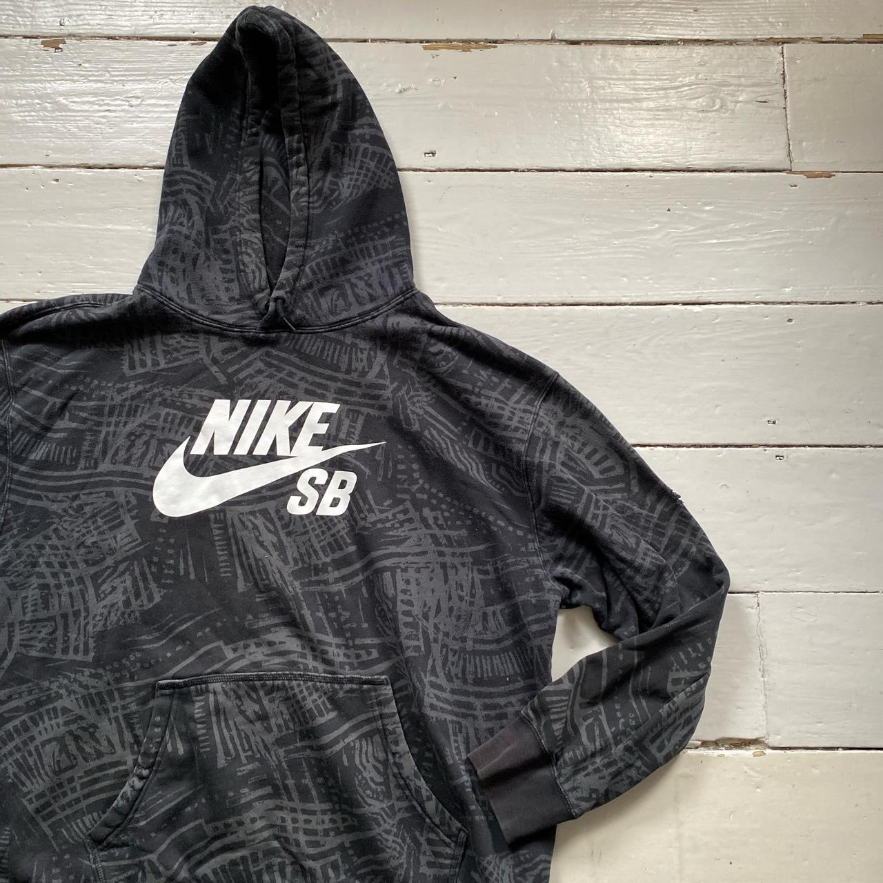 Nike SB Black and Grey Hoodie (XL)