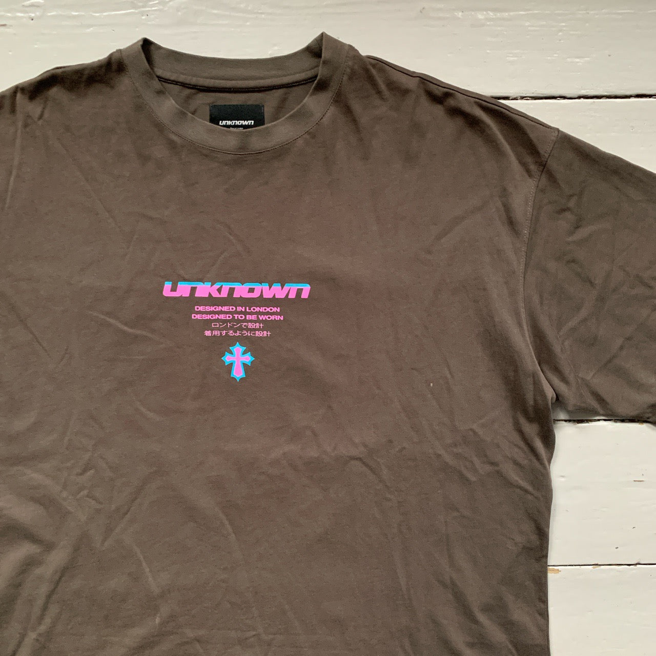 Unknown London Brown T Shirt (XL)