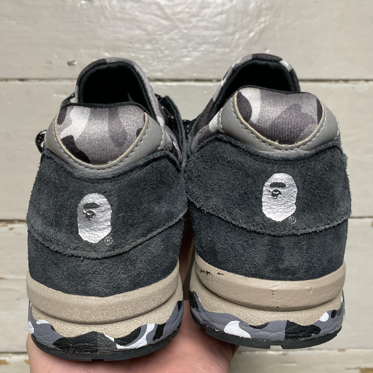 Asics BAPE Camo Grey Trainers (UK 9)