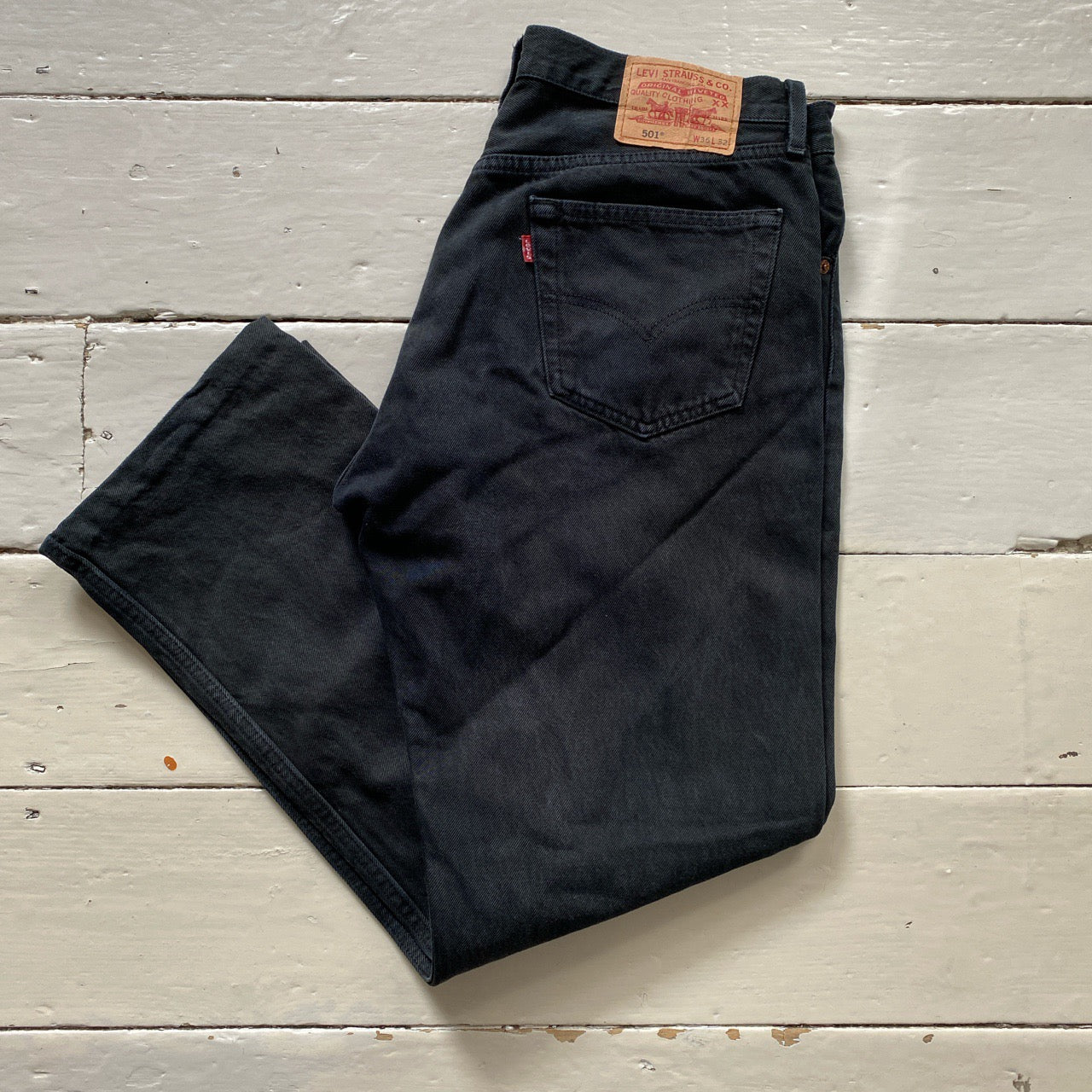 Levis 501 Black Jeans (36/29)