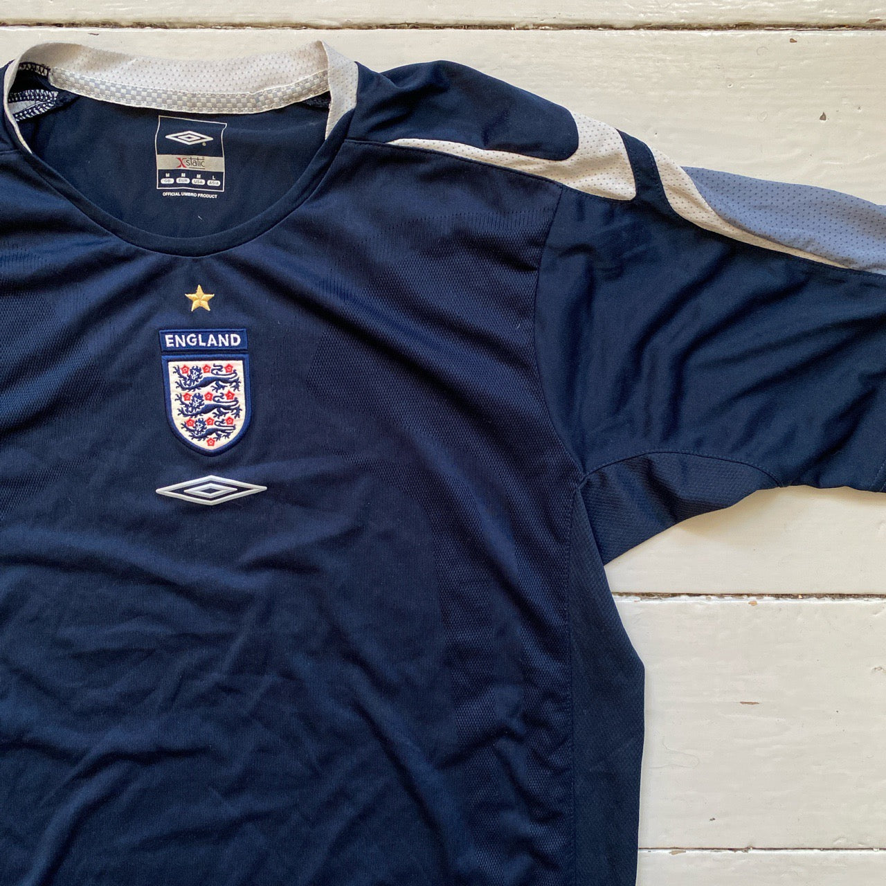 England Umbro Vintage Football Jersey (Medium)