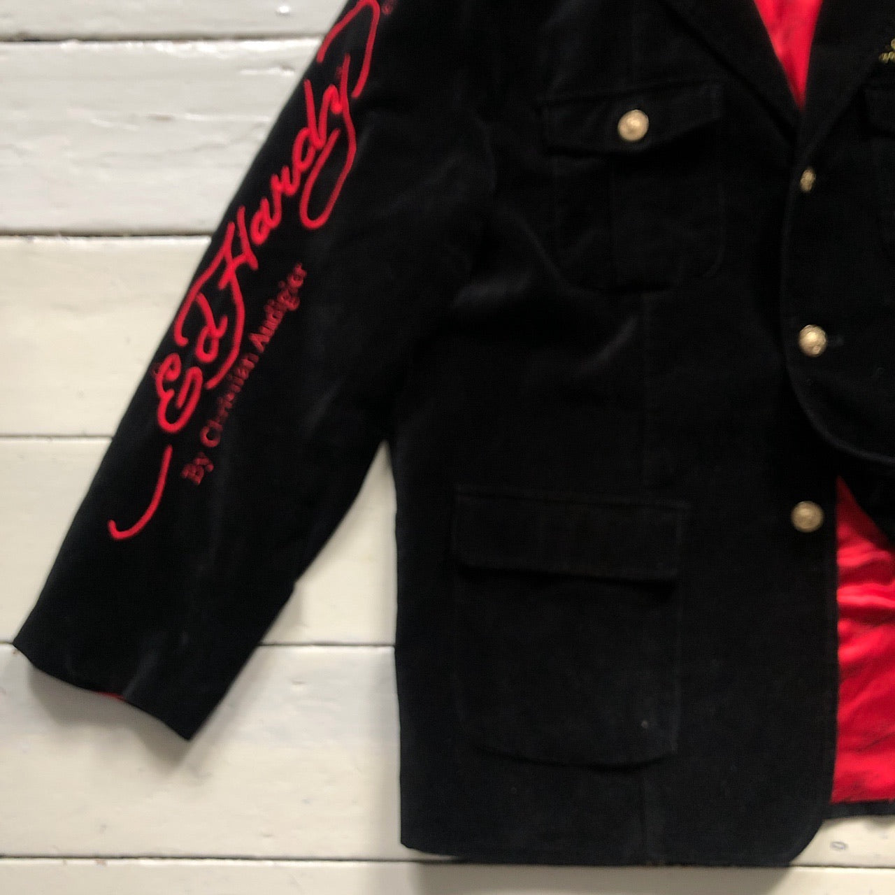 Ed Hardy Vintage Velour Blazer (XXL)