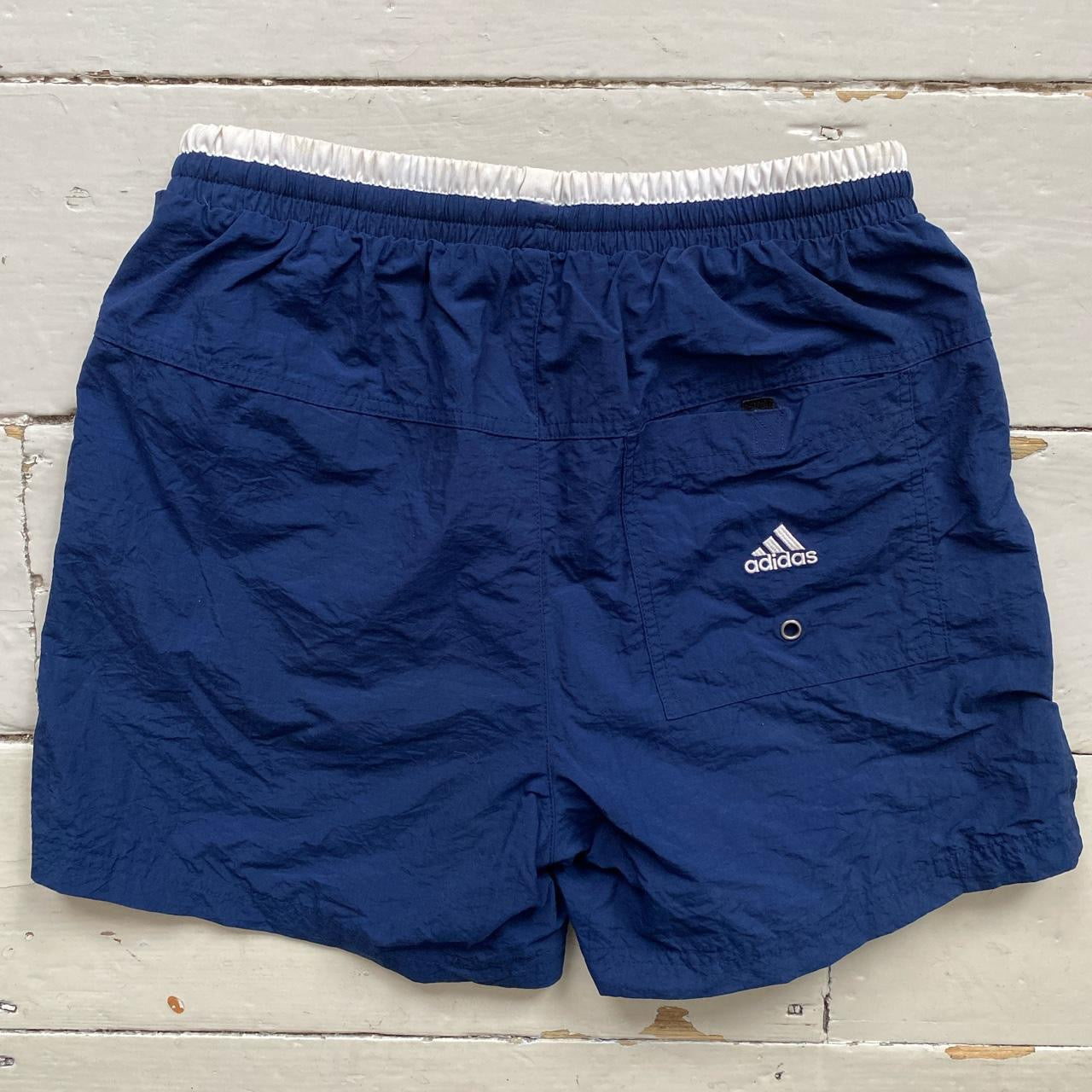 Adidas Vintage Navy Shorts (Small)