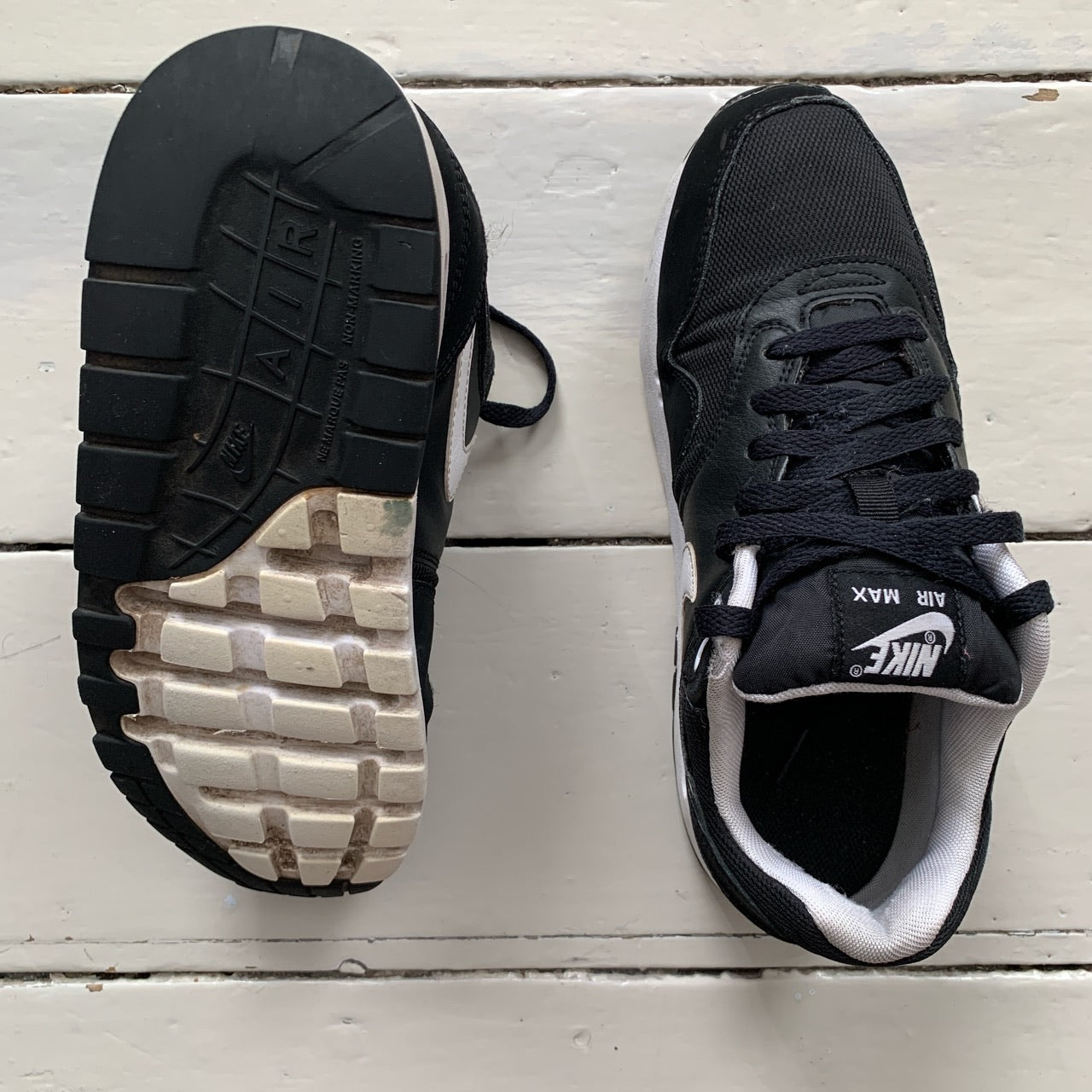 Nike Air Max 1 Black and White (UK 6)