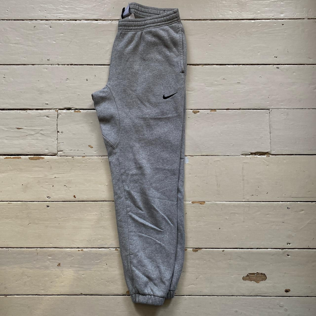 Nike Swoosh Grey Joggers (Medium)