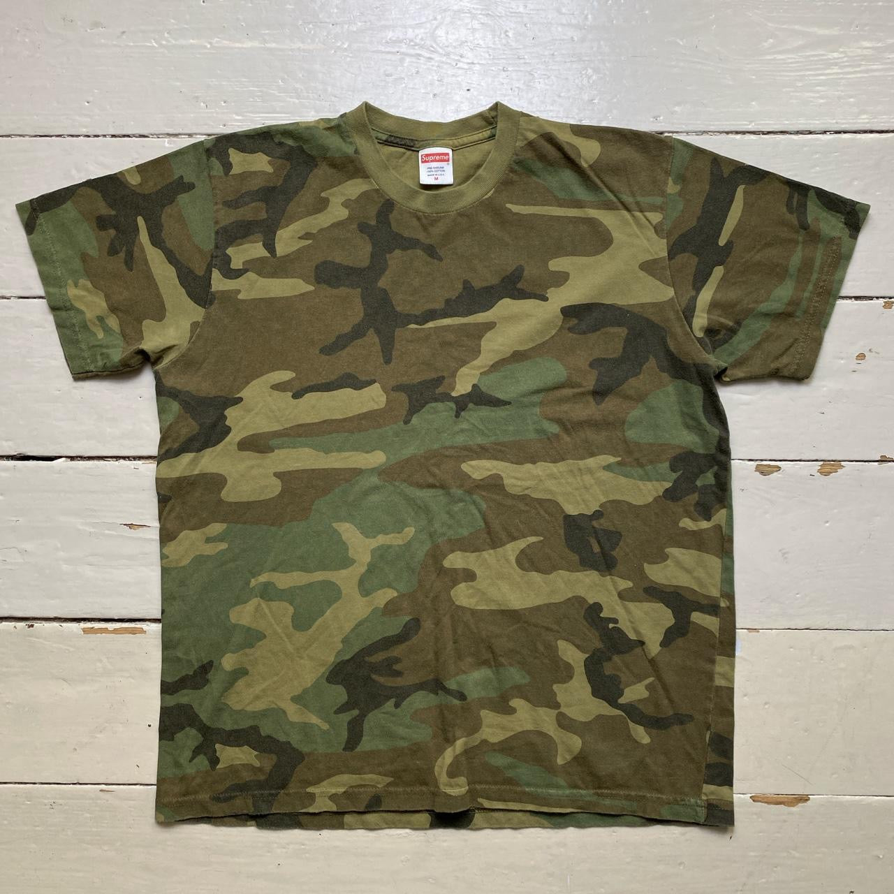 Supreme Pouvoir Camouflage T Shirt (Medium)