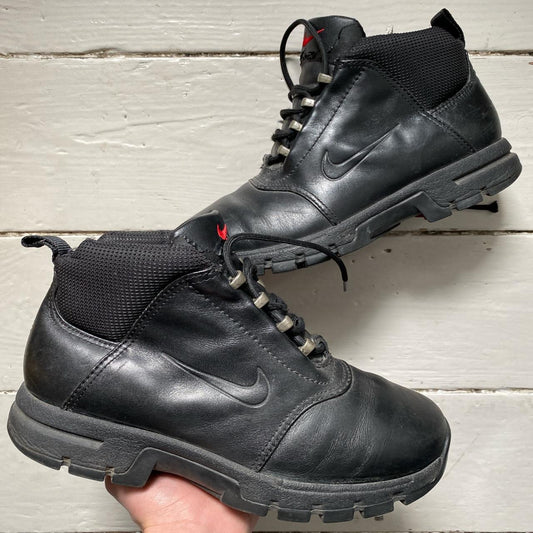 Nike Leather Black Boot (UK 8)