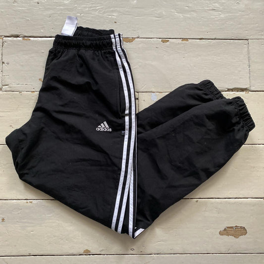 Adidas Black Shell Bottoms (Medium)