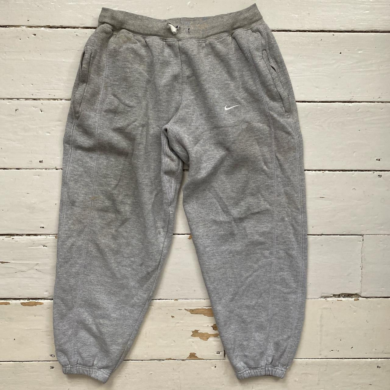 Nike Swoosh Grey Joggers (Small)