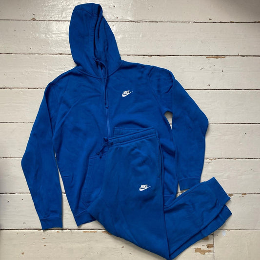 Nike Swoosh Blue Tracksuit (Medium)