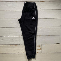 Adidas Black and White Joggers (Large)