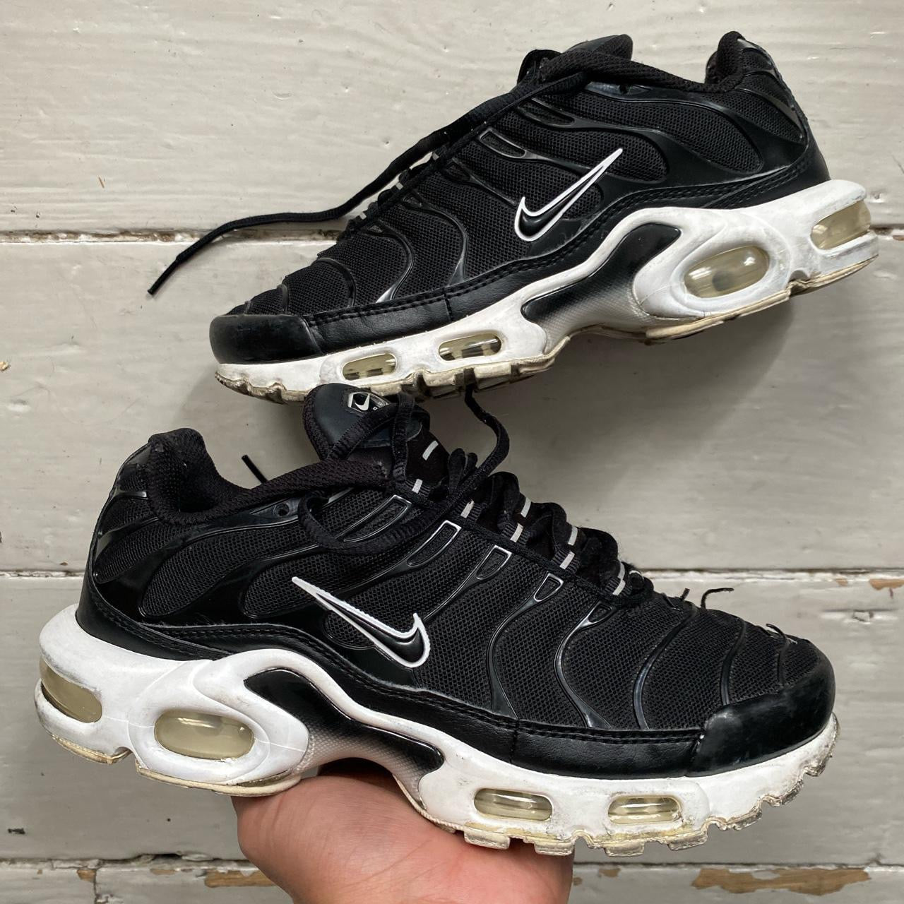 Nike TN Air Max Plus Black and White (UK 5)