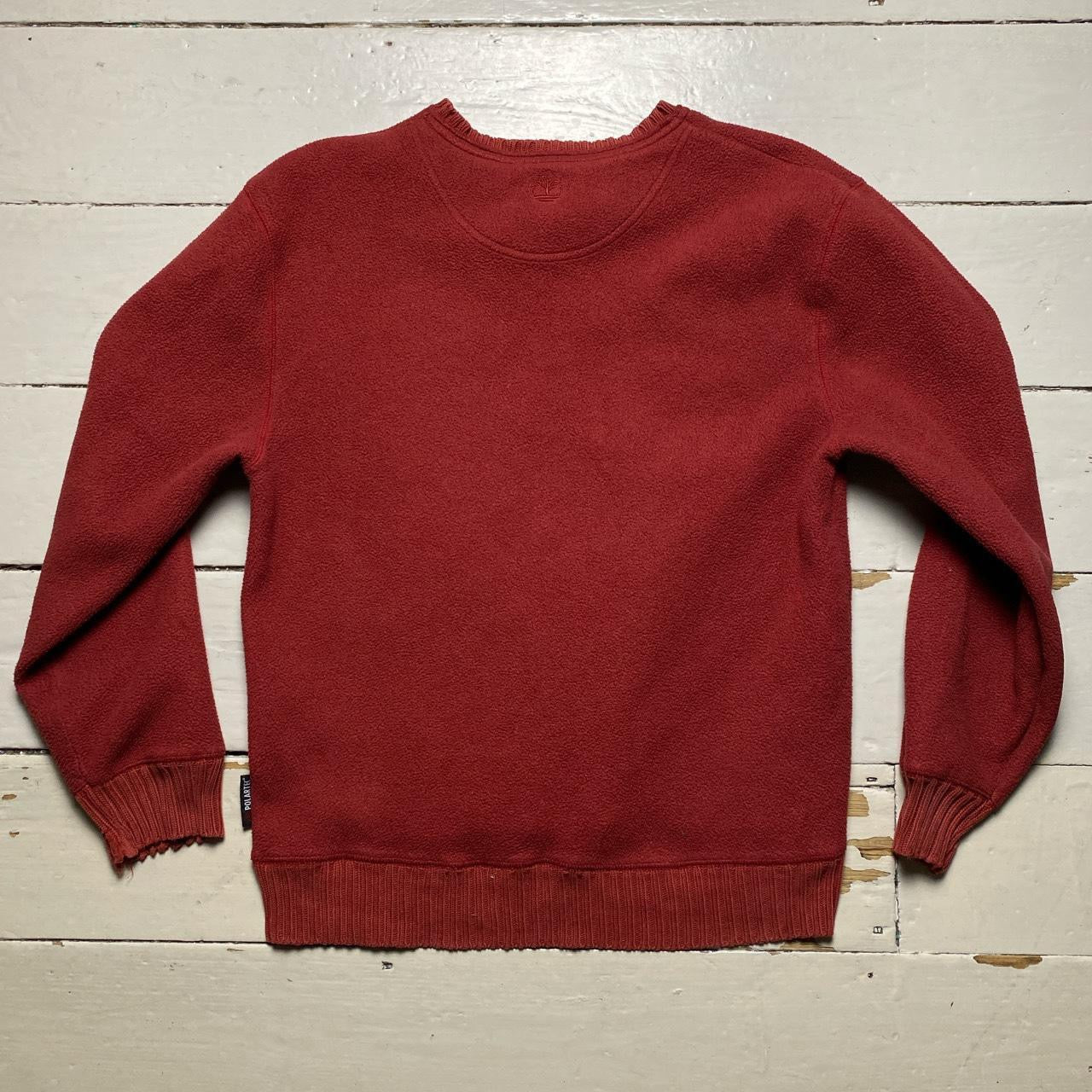 Timberland Polartec Burgundy Jumper (Medium)