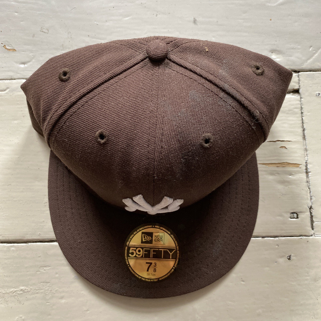 New York Yankees New Era Brown Fitted Cap (Size 7 3/8)