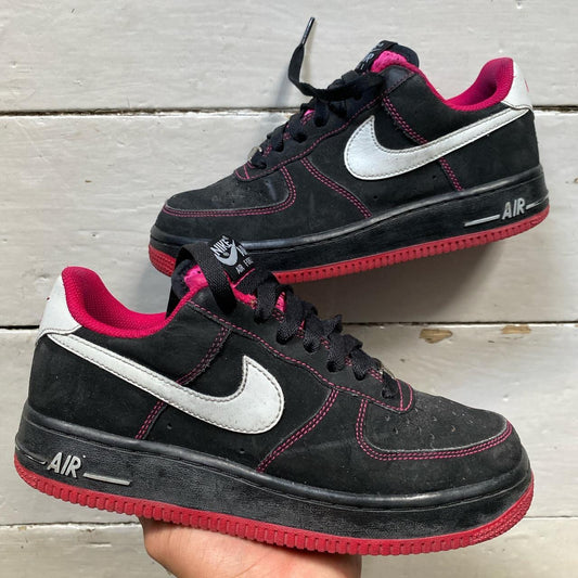 Nike Air Force 1 Black White Pink (UK 5)