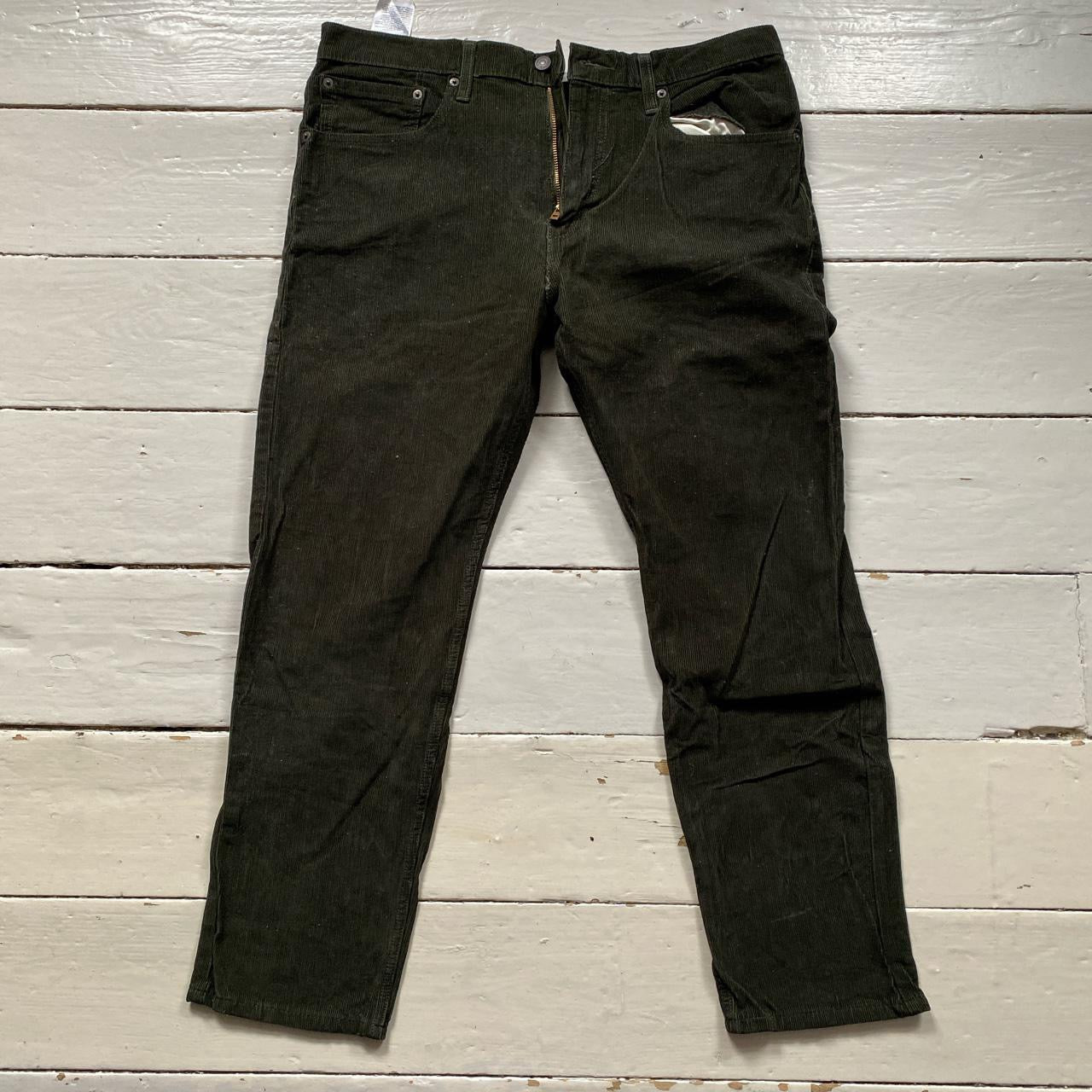 Levis 502 Olive Green Corduroy Jeans (36/28)