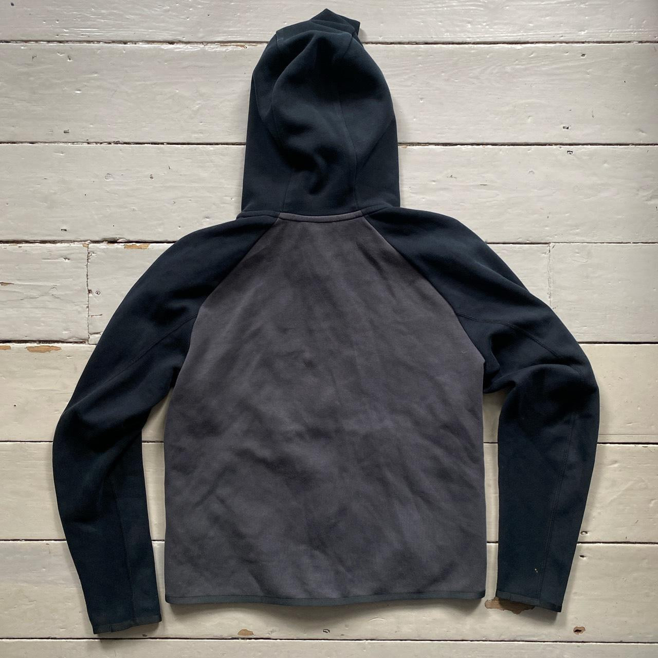 Nike Tech Fleece Grey and Black Hoodie (Medium)