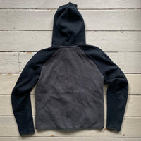 Nike Tech Fleece Grey and Black Hoodie (Medium)