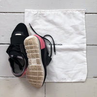 Balenciaga Runners Black and Pink (UK 3.5)
