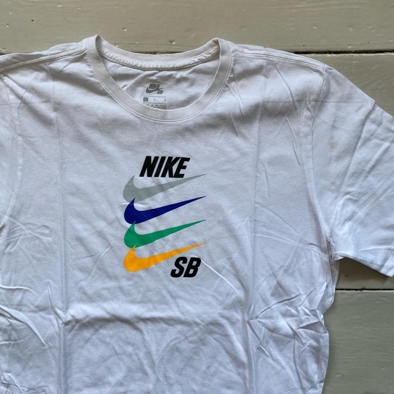 Nike SB White T Shirt (Large)