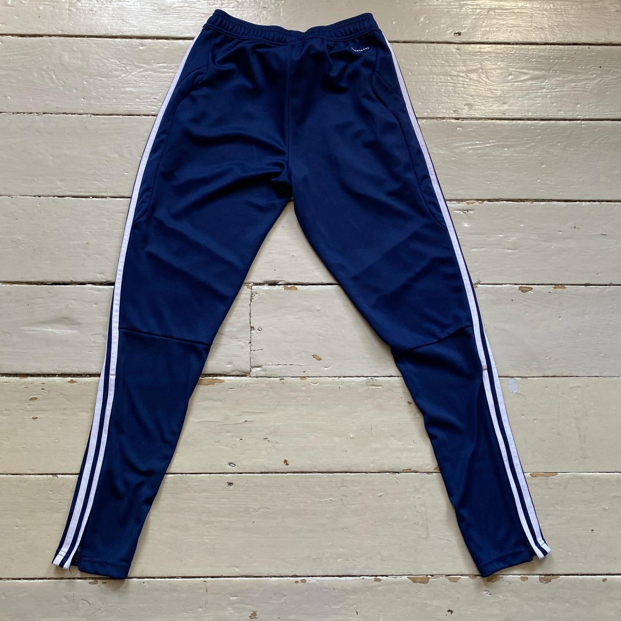 Adidas Navy Joggers (Small)