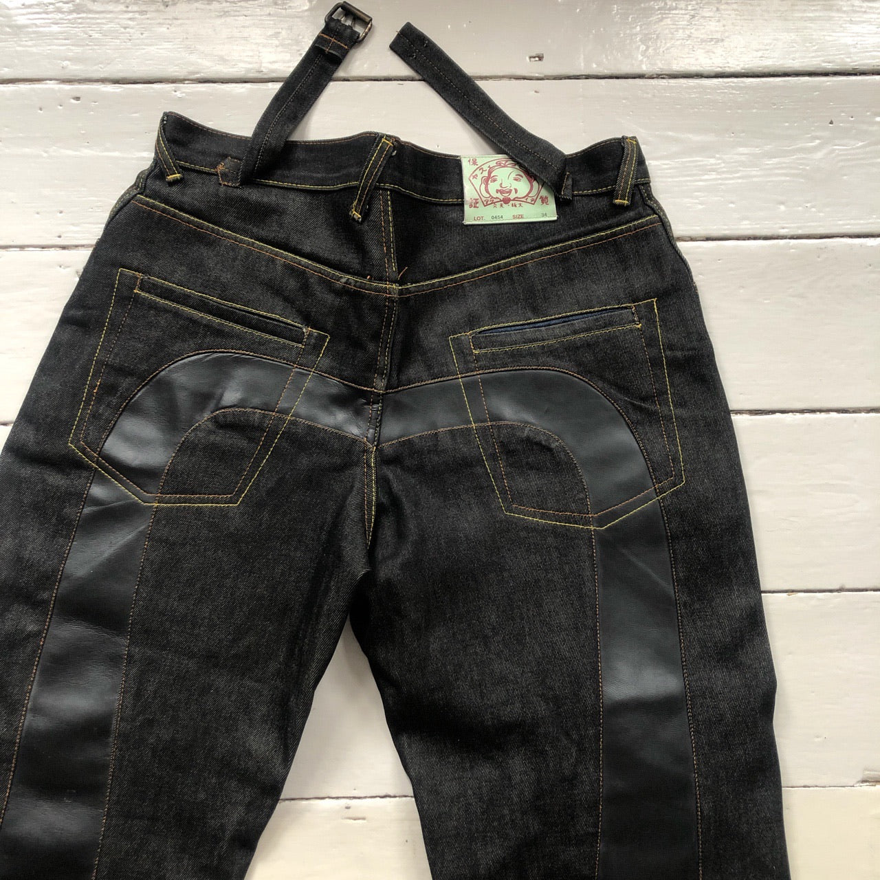 Evisu Big Swoosh Black Jeans (34/30)