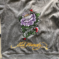 Ed Hardy Velour Hoodie (Size UK 12)
