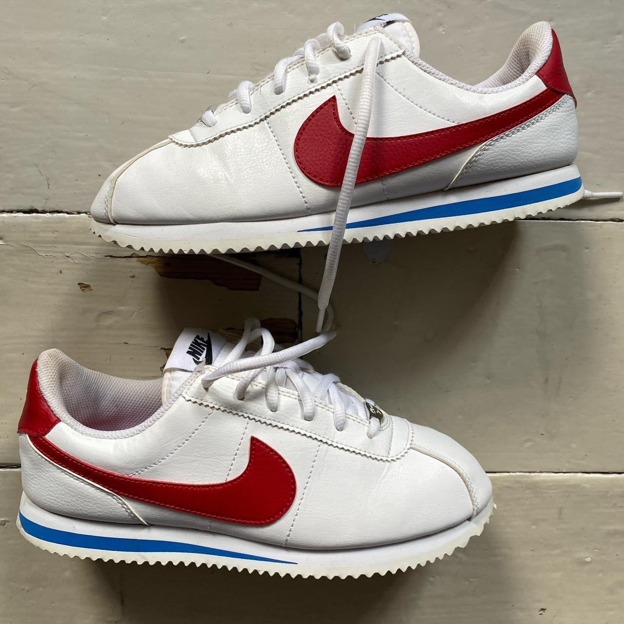 Nike Cortez Classic White Red Blue (UK 6)
