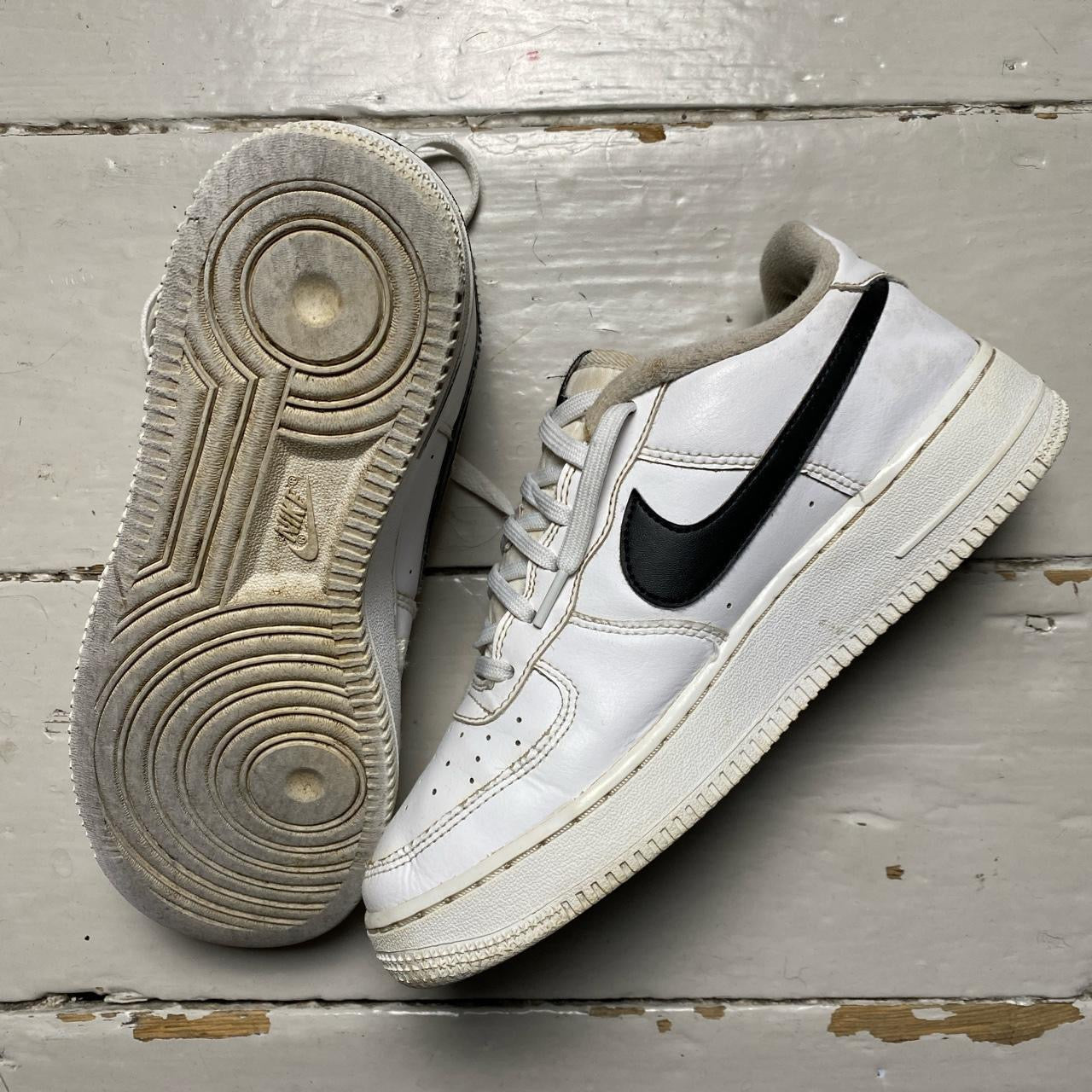 Nike Air Force 1 White and Black (UK 5.5)